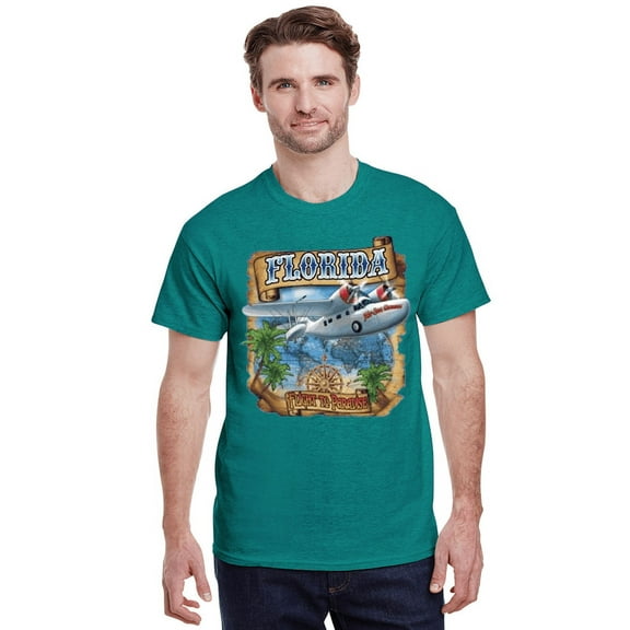 Florida Airplane T-shirt Mens Graphic Tees