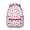 Red-19, variant on Striped and Checkered Fusion Backpack - Lightweight Waterproof Bookbag with Padded Straps for School or Travel