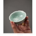 thumbnail image 5 of Tea Cup Set Light Green Teaware Wine Bowl For Tea Ceremony Coffee Mugs Teacup 2Pcs/lot Celadon Peony Ceramic Beautiful Cups Tea Cup Set Teapots & Coffee Servers Travel Tea Set, 5 of 8