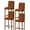 Orange, variant on Red White Plaid Bar Stool Covers Set of 6, Modern Farmhouse Buffalo Check Gingham Stretch Washable Bar Chair Covers with Backs, Removable Pub Counter Height Chair Cover for Kitchen Dining Room Cafe