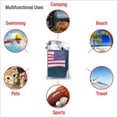 thumbnail image 3 of KLL Astronaut With USA Flag Microfiber Beach Towel Fast Drying,Extra Large 27.5"x55" Sand Free Beach Towel Super Lightweight Towels, 3 of 5