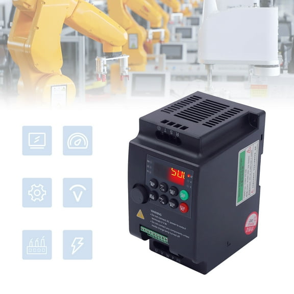 220V Single Phase-3-Phase Variable Frequency Drive Converter Motor VFD 2.2KW 3HP