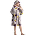 thumbnail image 6 of Wehilion 6-12YR Oversized Sweatshirt Hooded Blanket Sherpa Hoodie for Girls Boy Wearable Blanket Hoodie for Kids, 6 of 6