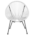 thumbnail image 5 of Sassio 3 Piece Hand-Woven Conversation Patio Set, White, 5 of 10