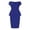 Blue, variant on Penkiiy Women's Summer Fashion Casual One Shoulder Profession Solid Color Dresses Charming Summer Dress