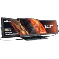 thumbnail image 2 of Mobile Pixels Upgraded Trio Max Portable Monitor, The On-The-Go Triple-Screen Laptop Monitor, 14" Full HD IPS Display, USB A/Type-C, Plug and Play, Sleek Design (Two Built-in Sliding displays), 2 of 4