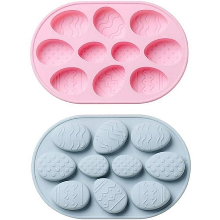 

2 Pcs/Set Easter Silicone Cake Mold DIY 10 Cavities Easter Egg Chocolate Mold Candy Molds Baking Tools 3D Fondant Sugar Mold