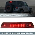thumbnail image 2 of Unique Bargains LED Third 3rd Brake High Mount Stop Light 55156389AC for Jeep Grand Cherokee Chrome T Housing Red Lens, 2 of 8