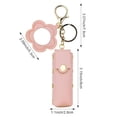 thumbnail image 2 of KAQISIMILA 4 PACK PU Leather Potable Chapstick Holder Key Chain Bulk with Mirror, Lipstick Keychain, Lip Balm Organizer Holder Lipstick Travel Makeup Storage Case for Women Girls (Style 3), 2 of 10