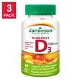 thumbnail image 1 of Jamieson Vitamin D3 Gummies, 3 x 60 Gummies, 1 of 4