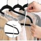 thumbnail image 4 of Paquete de 10 perchas de terciopelo antideslizantes YONGSHENG Perchas para trajes, 4 of 4