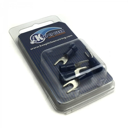 Blister Pack Spade Connector Blue 16-14g. #6