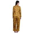 thumbnail image 3 of Moomaya Button Down Pajama Set For Women Notch Collar Nightwear Pants Loungewear, 3 of 6