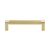 GlideRite 5 in. Center Solid Knurled Cabinet Pull, Satin Gold, Pack of 10