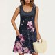 thumbnail image 4 of Vestido Corto de Verano Casual de Moda Impreso Cuello Redondo Bolsillo sin Mangas de las Mujeres, Vestido Casual para Diario, 4 of 9