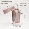 thumbnail image 3 of Llavero con soporte para desinfectante de manos, envases cosméticos de tamaño pequeño recargables (1 oz/30 ml, 1 paquete) (rosa) JAMW Sencillez, 3 of 5
