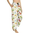 thumbnail image 6 of Salouo Chickens A Print Women's Pajama Pants Casual Loose Sweatpants PJs Flowy Pants Drawstring Palazzo for Women Wide Leg Pants Lounge Pajama -Medium, 6 of 8