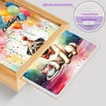 thumbnail image 4 of Happy Birthday to Pug Kitten Party Balloons Cake Acrylic Plaque with Wood Photo Frame Box Dog Lover Gifts Light Box - 00027, 4 of 5