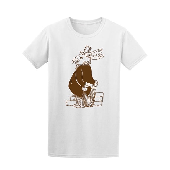 Gentle Rabbit With Top Hat Tee Men's -Image by Shutterstock