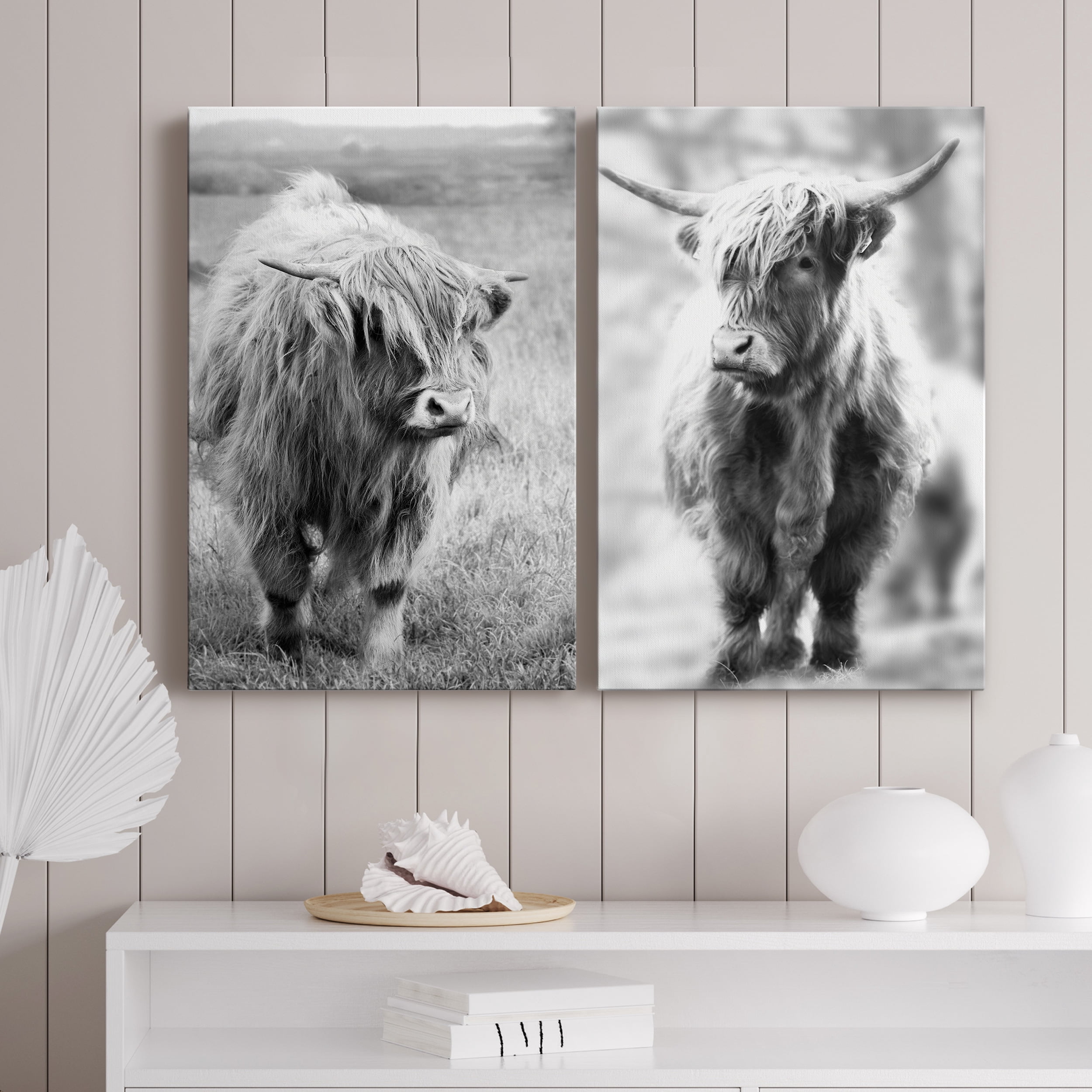 Gretna Green Highland Premium Gallery Wrapped Canvas - Ready to Hang - Set of 2 - 8 x 12 Each