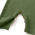 thumbnail image 3 of ShomPort Babys Knit Overalls Sleeveless Jumpsuit Stretchy Warm Solid Color Sweater Bodysuit 3-36 Months, 3 of 7