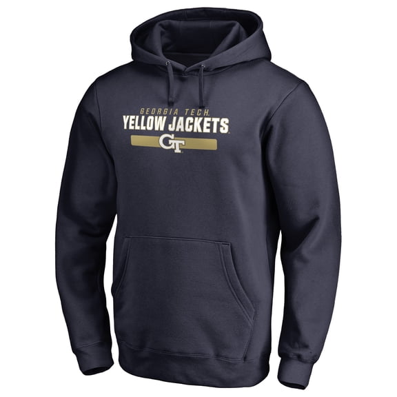 Navy Georgia Tech Yellow Jackets Team Strong Pullover Hoodie