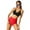 E Red, variant on Lixiuxyad Girls Swimsuits V-Neck Bikini Set Color Block Bathing Suits Criss Cross Two Piece Swimwear,Sizes 5-6 Years