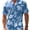 sky blue, variant on SOMER Men's Hawaiian Shirts Short Sleeve Casual Button Down Beach Shirt
