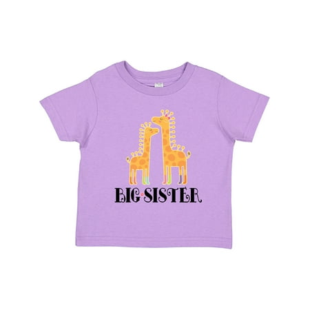 

Inktastic Big Sister Announcement Girls Giraffe Gift Toddler Toddler Girl T-Shirt