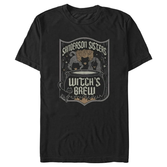 Men's Hocus Pocus Witch's Brew  Graphic Tee Black Large