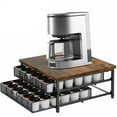 thumbnail image 2 of Oumilen 2-Tier Coffee Organizer for K Cup, 72 Pods Drawer with Sliding Baskets in Black, 2 of 7
