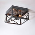 thumbnail image 2 of Irvins Country Tinware Irvin's Country Tinware Double Ceiling Light Folded Bars Country Tin, 2 of 3