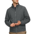 thumbnail image 4 of Mens Waterproof Jacket Lightweight Zip Up Hoodless Outwear Jacket Spring Fall Fashion Casual Daily Pocket Coat Business Commute Windbreaker with Pockets, 4 of 5