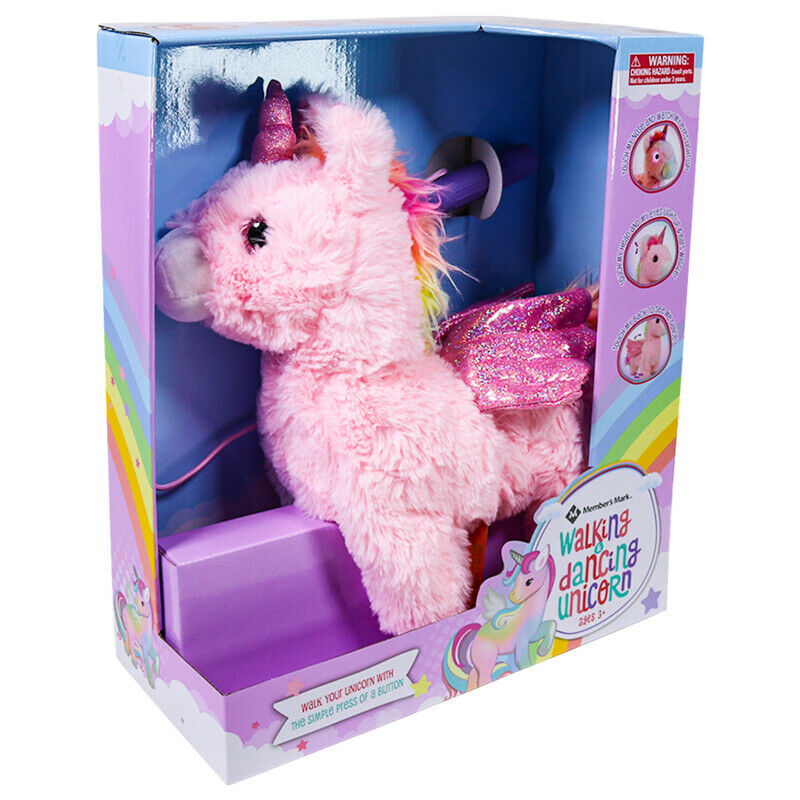 walking dancing plush unicorn