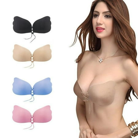 Mupoo Silicone Invisible Bra Stick On Backless Strapless Push Up ...