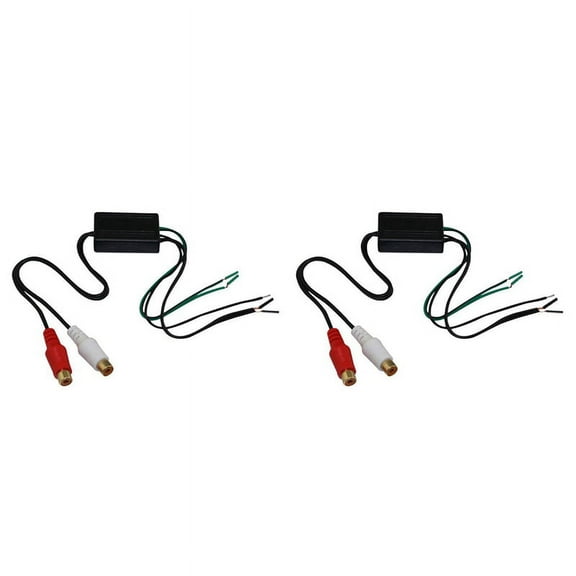 2X Speaker to 2 Line Output Converter IN/OUT High/Low for Car Audio