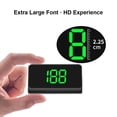 thumbnail image 2 of Pantalla De Auto Coche Digital GPS Speedo Pantalla LED Smart Head Up Display Fuente grande (Verde MPH) Likrtyny  Para estrenar, 2 of 4