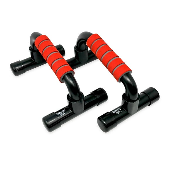 Tapout Push Up Bars - Non-Slip Comfortable Grip for Enhanced Chest, Shoulder & Arm Workout - Durable Plastic Design for Home Gym Strength Training