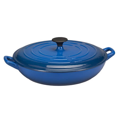 Enamel Cast Iron 2pc Braiser By Home MarketplaceBlue