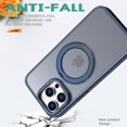 thumbnail image 2 of Designed for iPhone 15 Pro Case with Magnetic Invisible Stand [Military Drop Protection] [Compatible with MagSafe] Shockproof Anti-fall Ultra Slim Translucent Matte Phone Case Cover,Blue, 2 of 6