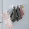 thumbnail image 3 of NARABB Wall Hooks 1PCS Three-Hole Towel Stopper Storage Hook- Rag Clip Storage Hook, 3 of 6
