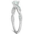 thumbnail image 3 of Pompeii 1/2Ct Diamond Infinity Engagement Ring Womens 14k White Gold Interwoven Band, 3 of 4