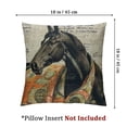 thumbnail image 4 of nygtbtfer Square Pillow Cover Decorative Throw Pillowcase, Horse White, 4 of 7