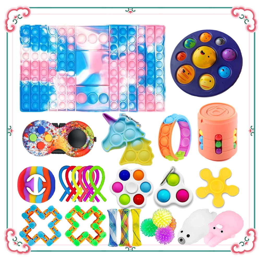 Fuleadture 27pcs Toddler Fidget Toys Pack Kids Learning Toys Developmental Toys for 1 2 3 Year