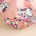 thumbnail image 5 of CaComMARK PI Baby Girl Clothes Summer 0-18M Romper Dress One Piece Cute Lace Sleeveless Bowtie Printed Jumpsuit Hairband Toddler Outfit Children Gifts Cheapest Items on Sale Pink, 5 of 9