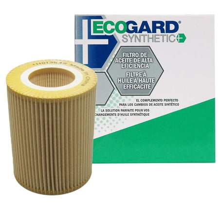 ECOGARD S5247 Cartridge Engine Oil Filter for Synthetic Oil - Premium Replacement Fits BMW 325i, X5, 325Ci, X3, 330Ci, 528i, 530i, Z3, 328i, 525i, 325xi, 323i, 330i, Z4, 330xi, 323Ci, 328is,