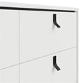 thumbnail image 5 of Pemberly Row Engineered Wood 6 Drawer Double Dresser in White Matte and Black, 5 of 13