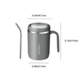 thumbnail image 3 of Bamboohart Tasse Isolée en Acier Inoxydable avec Couvercle - Tasse pour Déjeuner, Café et Lait pour Hommes et Femmes ( 1 Unité), 3 of 7