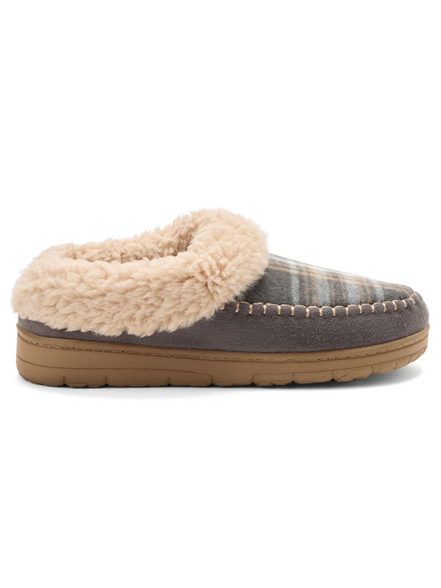 Dearfoams Women’s Cozy Comfort Moc Toe Clog Slippers
