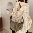 thumbnail image 7 of EDFRWWS Simple Crossbody Bags Fashion Women Dumpling Bags Portable for Work(olive Green), 7 of 7